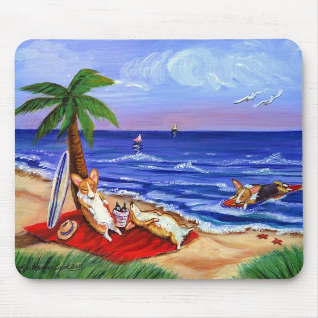 Alfombrilla De Ratón Corgi Mousepad de Pembroke (Frente)