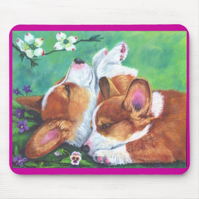 Alfombrilla De Ratón Corgi Mousepad de Pembroke (Frente)