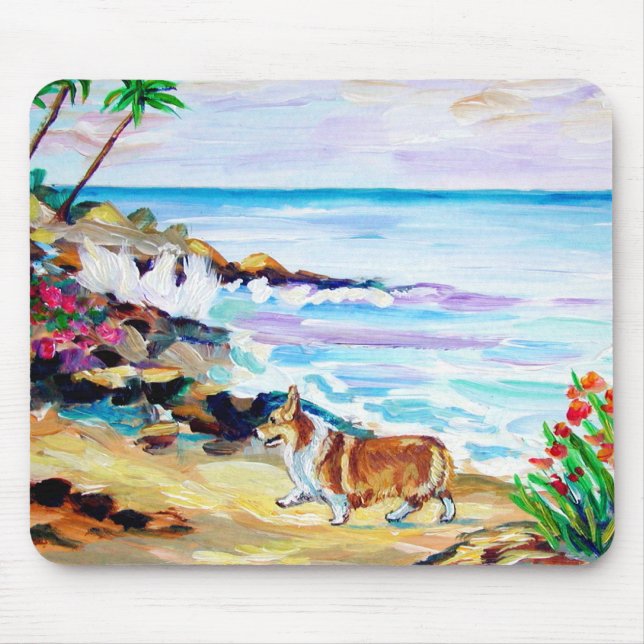 Alfombrilla De Ratón Corgi Mousepad de Pembroke (Frente)