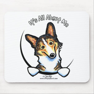 Alfombrilla De Ratón Corgi tricolor su todo alrededor yo