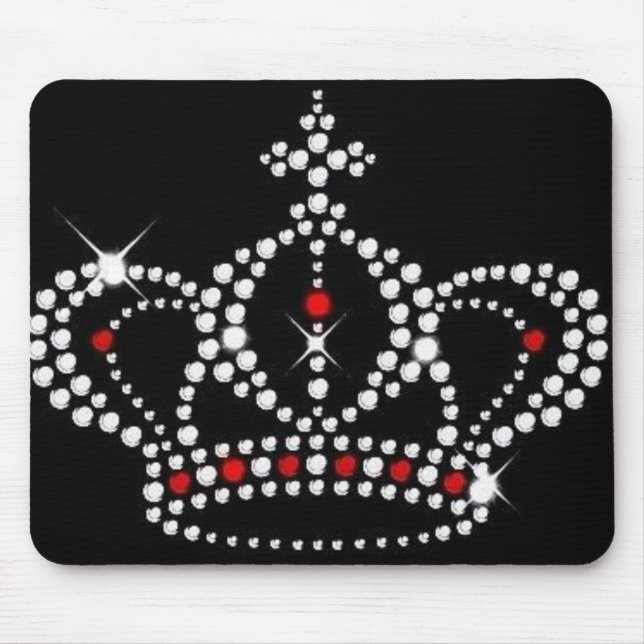 Alfombrilla De Ratón Corona con Bling Mousepad (Frente)