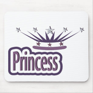 Alfombrilla De Ratón Corona de princesas moradas