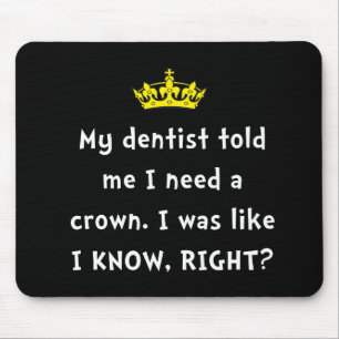 Alfombrilla De Ratón Corona del dentista