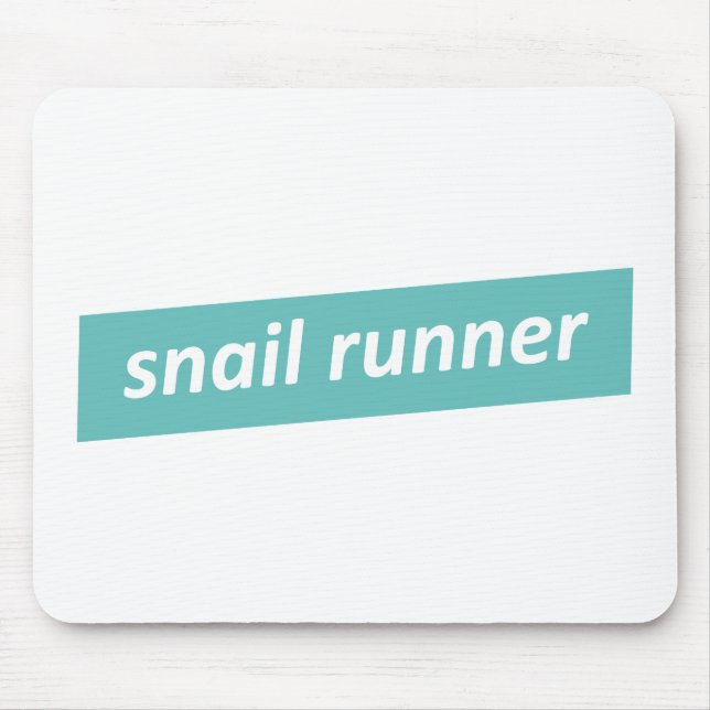 Alfombrilla De Ratón Corredor lento. Snail Runner (Frente)