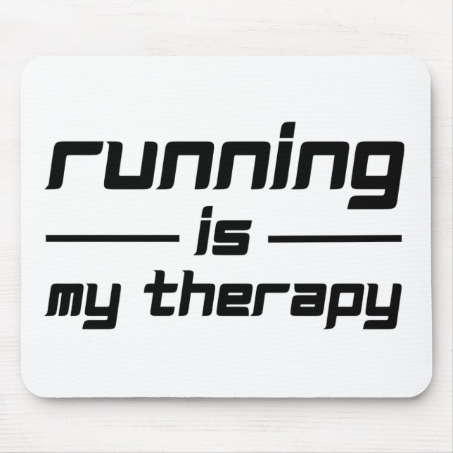 Alfombrilla De Ratón Correr es mi terapia (Frente)