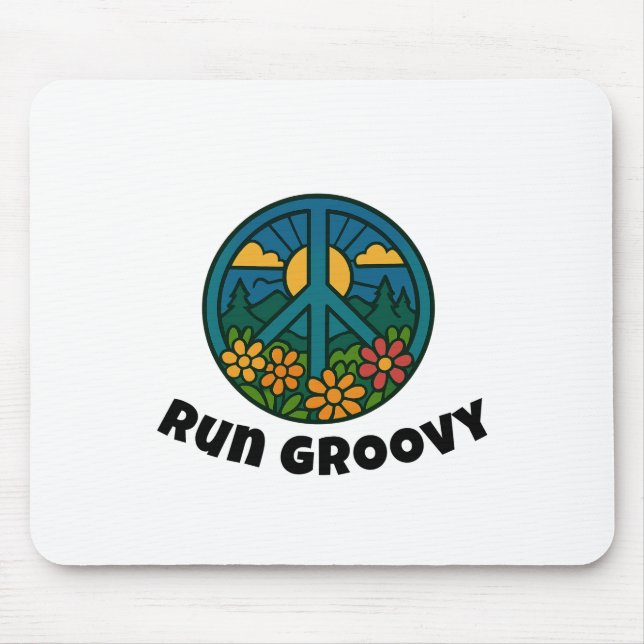 Alfombrilla De Ratón Correr Groovy (Frente)