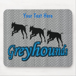Alfombrilla De Ratón Corriendo Greyhounds Perro Cuerdo
