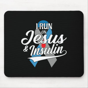 Alfombrilla De Ratón Corro Con Jesús E Insulina Tipo 1 T1d Diabetes A