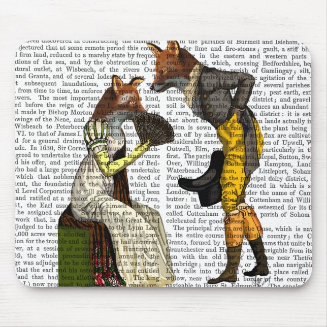 Alfombrilla De Ratón Cortejando zorros (Frente)