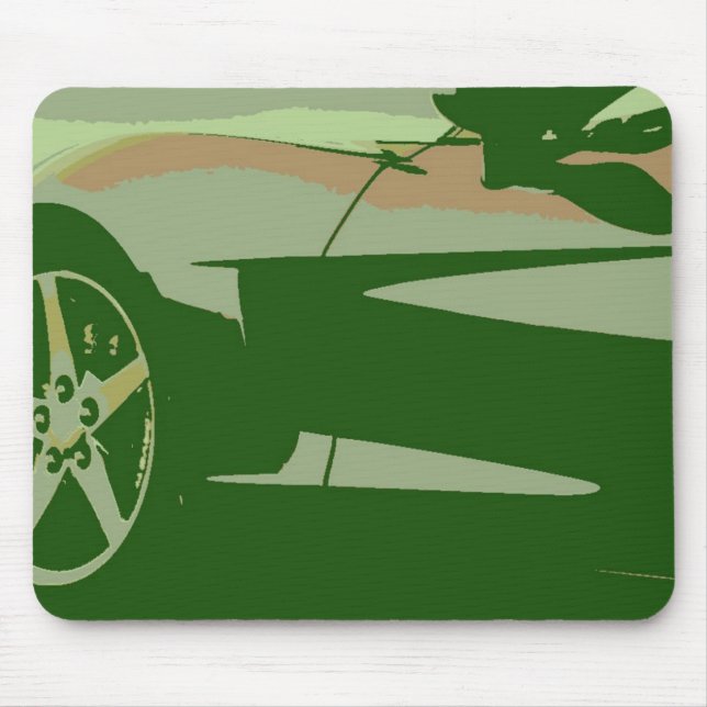 Alfombrilla De Ratón Corvette de camuflaje verde (Frente)