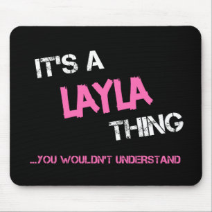 Alfombrilla De Ratón Cosa de Layla que no entenderías el nombre