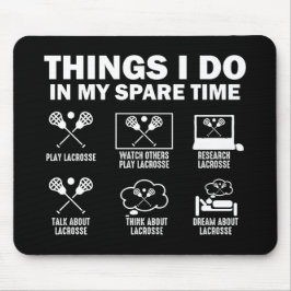 Alfombrilla De Ratón Cosas que hago en mi tiempo de descanso Lacrosía
