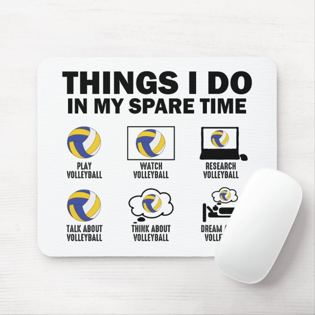 Alfombrilla De Ratón Cosas Que Hago En Mi Tiempo De Readaptación, Diver (Con ratón)