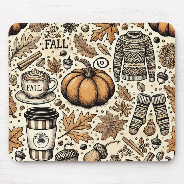Alfombrilla De Ratón Cosecha de otoño (Frente)