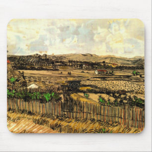 Alfombrilla De Ratón Cosecha en Provenza Montmajour de Vincent van Gogh