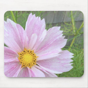 Alfombrilla De Ratón Cosmos - Rosa pálido y Verde —