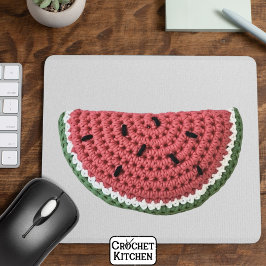 Alfombrilla De Ratón Cosmosa abuela minimalista Vibe Crochet Watermelon