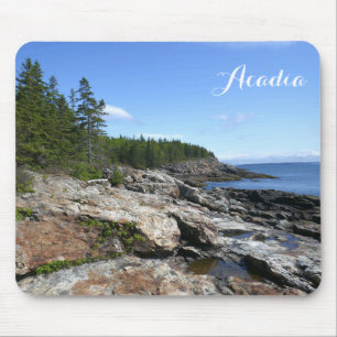 Alfombrilla De Ratón Costa de la isla Bar en el Parque Nacional Acadia