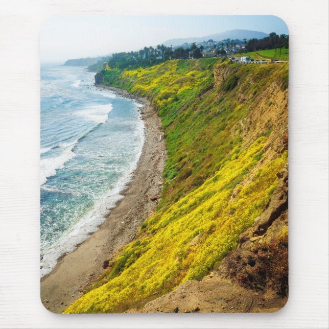 Alfombrilla De Ratón Costa Dorada en Flor (Frente)