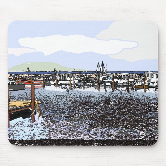 Alfombrilla De Ratón Costa, Marseillan Sur de Francia (Frente)