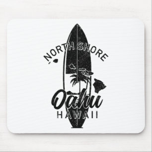 Alfombrilla De Ratón Costa norte Oahu Hawái tabla de surf surfista surf