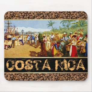 Alfombrilla De Ratón Costa Rica Alegoria del Cafe