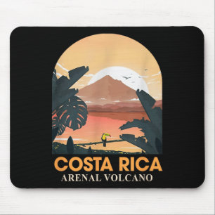 Alfombrilla De Ratón Costa Rica Volcán Arenal Viaje Playa Verano Vaca