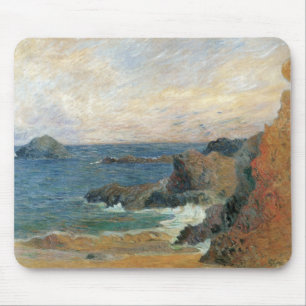 Alfombrilla De Ratón Costa rocosa de Paul Gauguin, impresionismo vintag