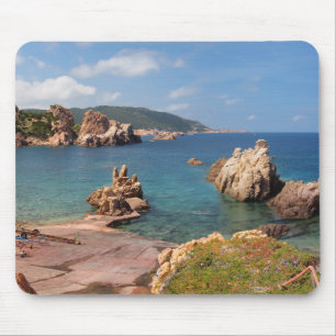 Alfombrilla De Ratón Costa rocosa roja del mousepad de Cerdeña