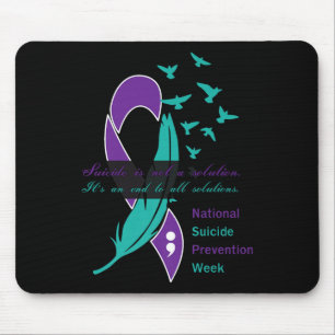 Alfombrilla De Ratón Cota de la Semana Nacional de Prevención del Suici