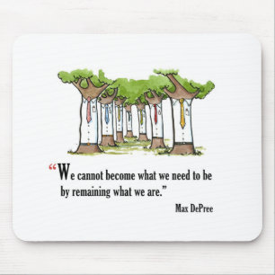 Alfombrilla De Ratón Cotización de examen motivacional de Max DePree -