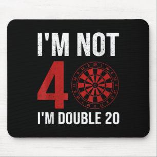Alfombrilla De Ratón Cotización De Mens Dart Player Para 40 Cumpleaños 