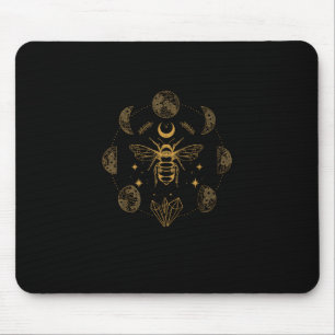 Alfombrilla De Ratón Cottagecore Abeja Mística Mágica Goblincore Luna P