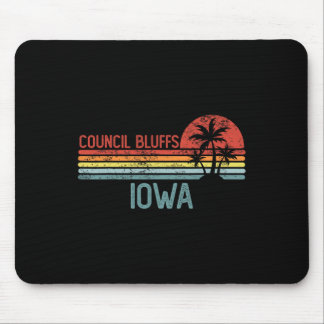 Alfombrilla De Ratón Council Bluffs Iowa Divertido Viaje Ciudad Usa Raí
