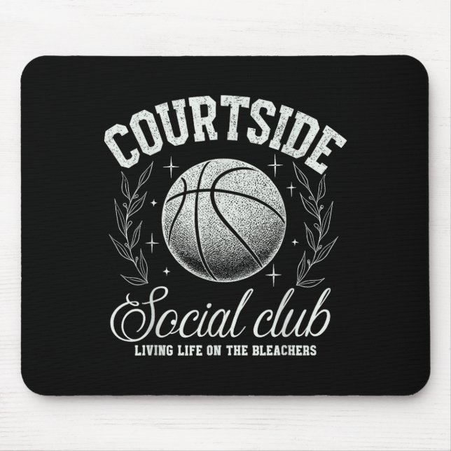 Alfombrilla De Ratón Courtside Social Club Basketball Bleachers Life Qu (Frente)