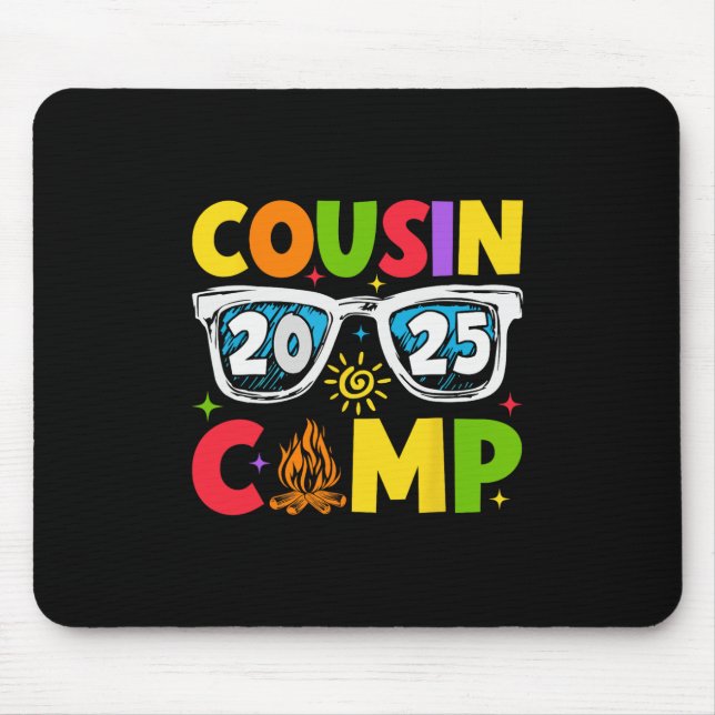 Alfombrilla De Ratón Cousin Camp 2025 Family Vacation Summer Camping 1  (Frente)