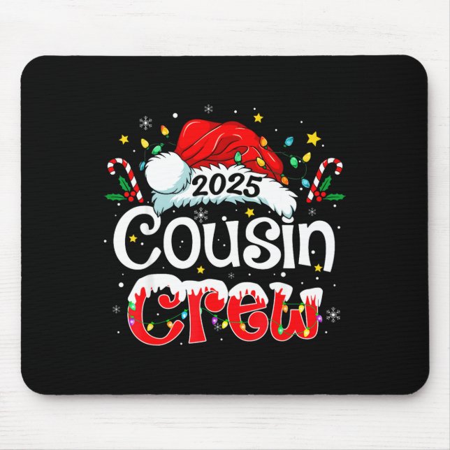 Alfombrilla De Ratón Cousin Crew Christmas Xmas Lights Family Matching  (Frente)