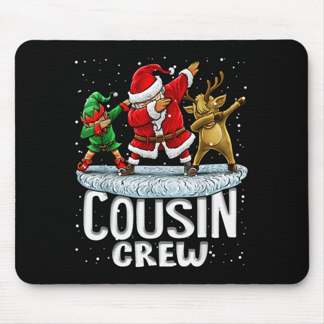 Alfombrilla De Ratón Cousin Crew Santa Elf Dabbing Matching Family Chri (Frente)
