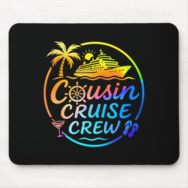 Alfombrilla De Ratón Cousin Cruise Crew Trocal Summer Vacation Matching (Frente)
