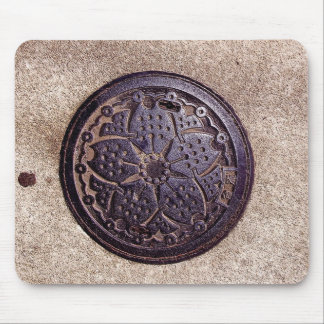 Alfombrilla De Ratón covr japonés de la utilidad de la flor