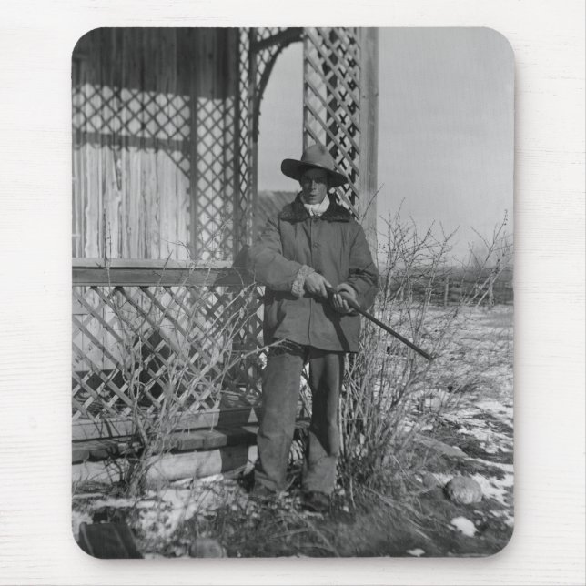 Alfombrilla De Ratón Cowboy Rancher o canadiense fuera del viejo oeste (Frente)