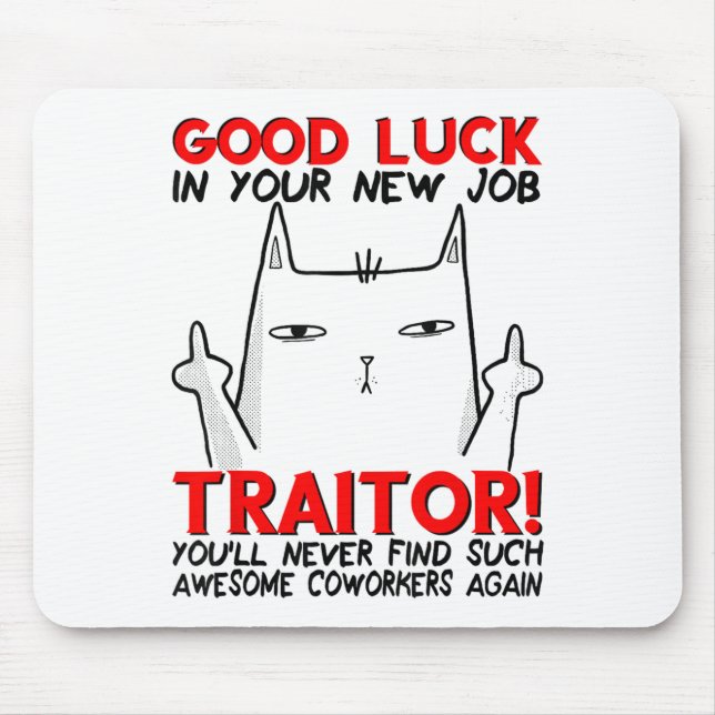 Alfombrilla De Ratón Coworker Leaving, Quitting Going Away, Job Change, (Frente)