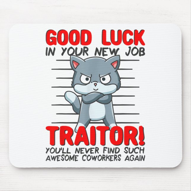 Alfombrilla De Ratón Coworker Leaving, Quitting Going Away, Job Change; (Frente)