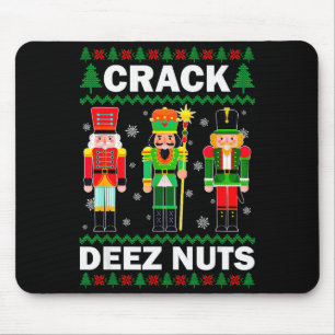 Alfombrilla De Ratón Crack Deez Nuts Navidad Divertida 