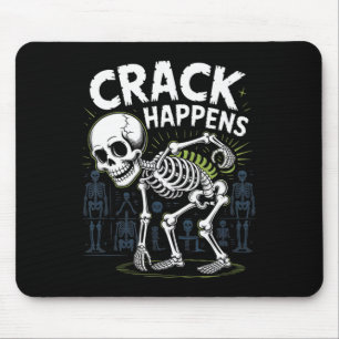 Alfombrilla De Ratón Crack sucede divertida Osteopath Spine Halloween