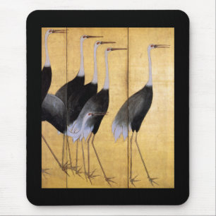 Alfombrilla De Ratón Crane, Ogata Kōrin Bella Artes japonés