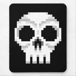 Alfombrilla De Ratón Cráneo de la muerte de Videojuego - Arte Pixel