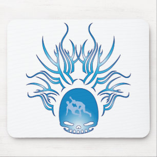 Alfombrilla De Ratón Cráneo de lucha