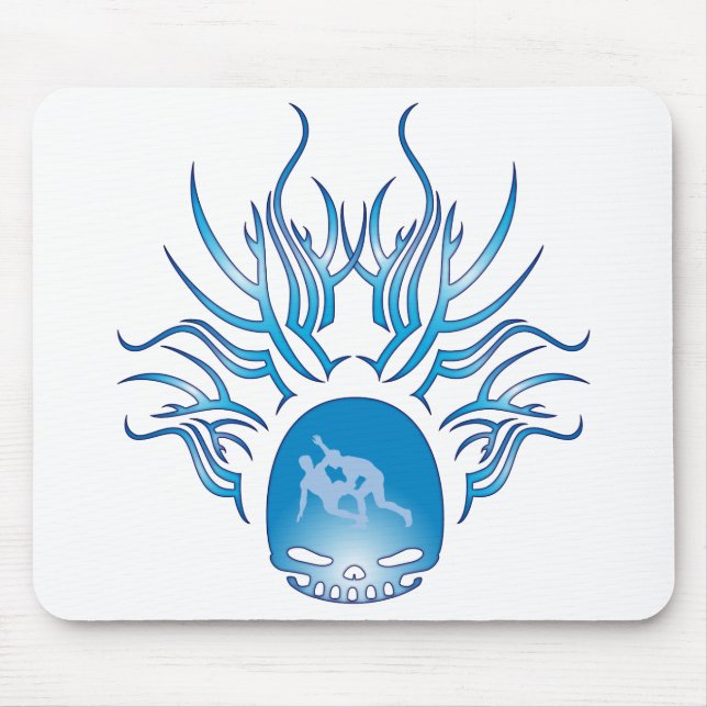 Alfombrilla De Ratón Cráneo de lucha (Frente)