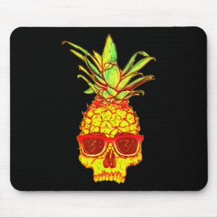 Alfombrilla De Ratón Cráneo de piña con mangueras de acero tropical ret